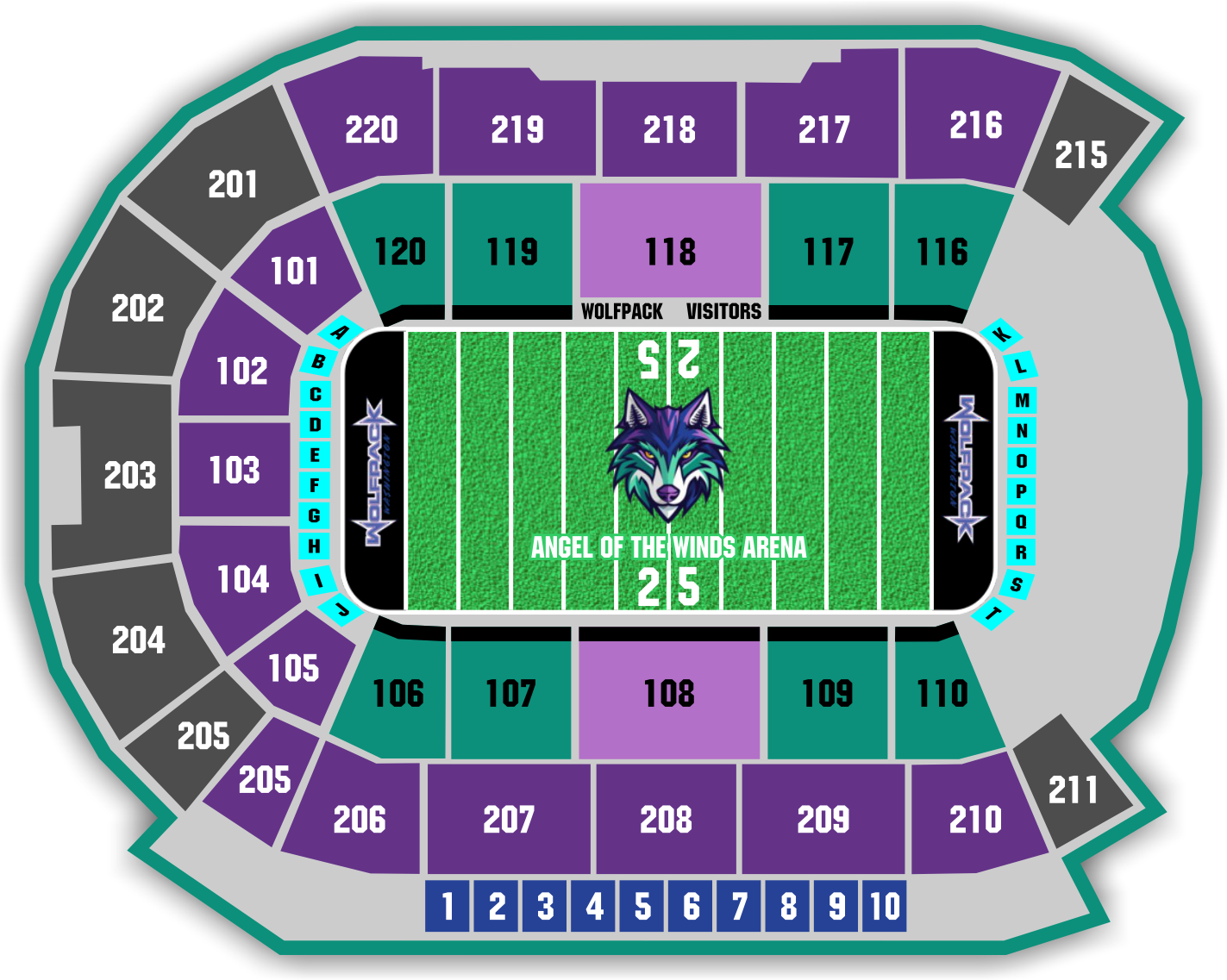Sideline Season Ticket – The Official Store of the Washington Wolfpack